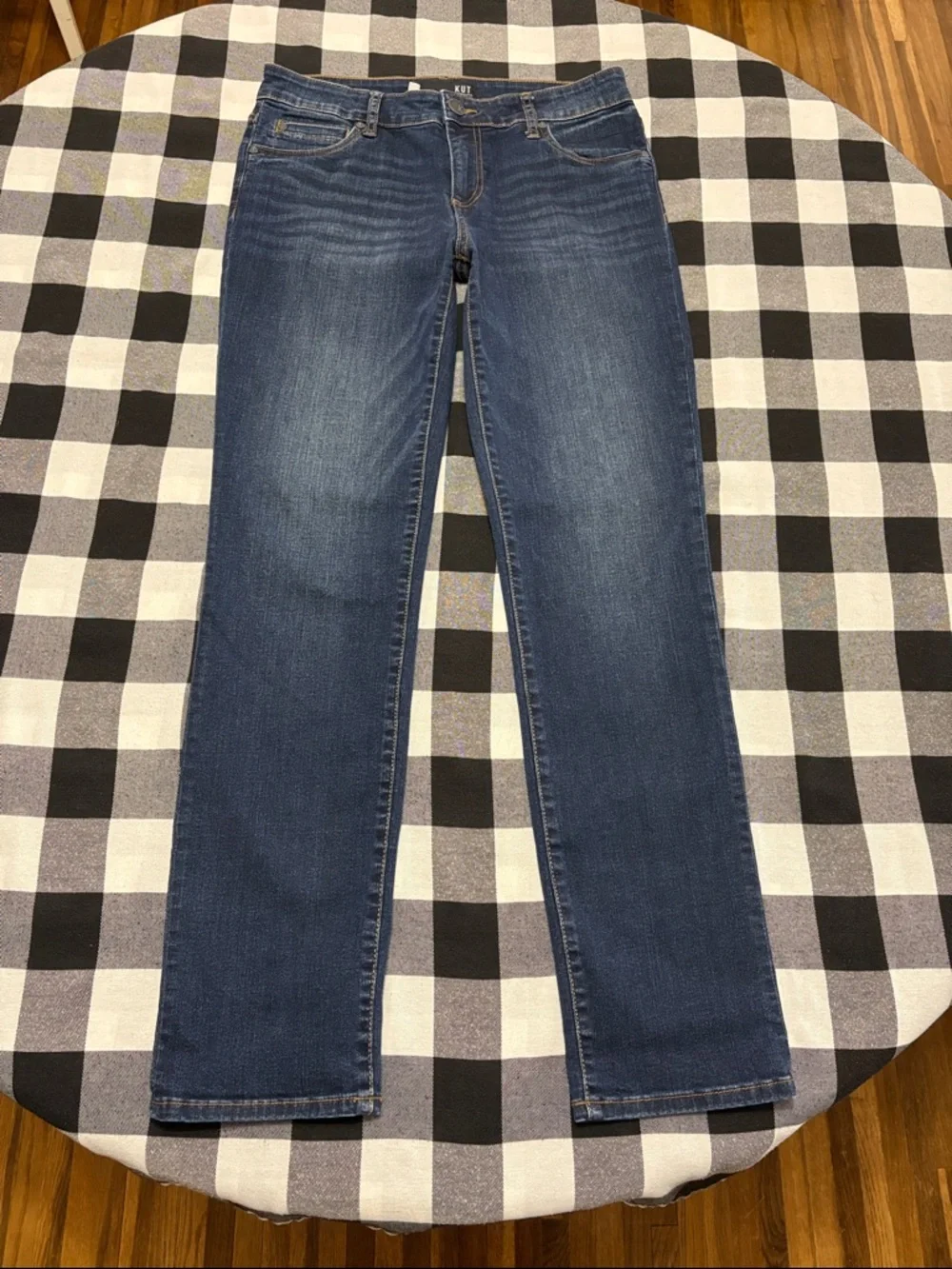 Kut From The Kloth Catherine Boyfriend Jeans Mid Rise Women Size 4 x 30 Stretch - Picture 4 of 14